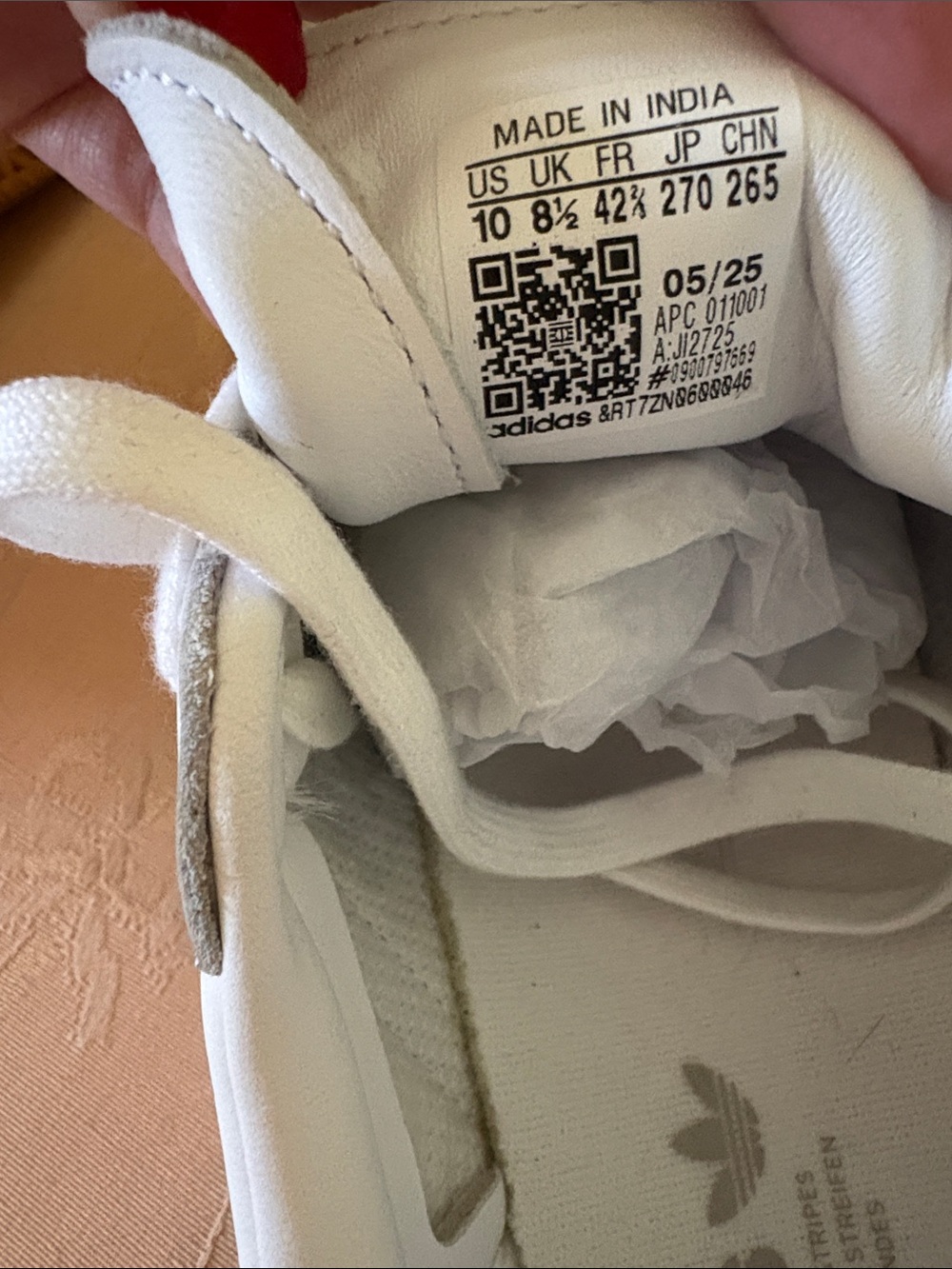 adidas Samba OG White and Silver Sneakers NWT - Picture 3 of 7